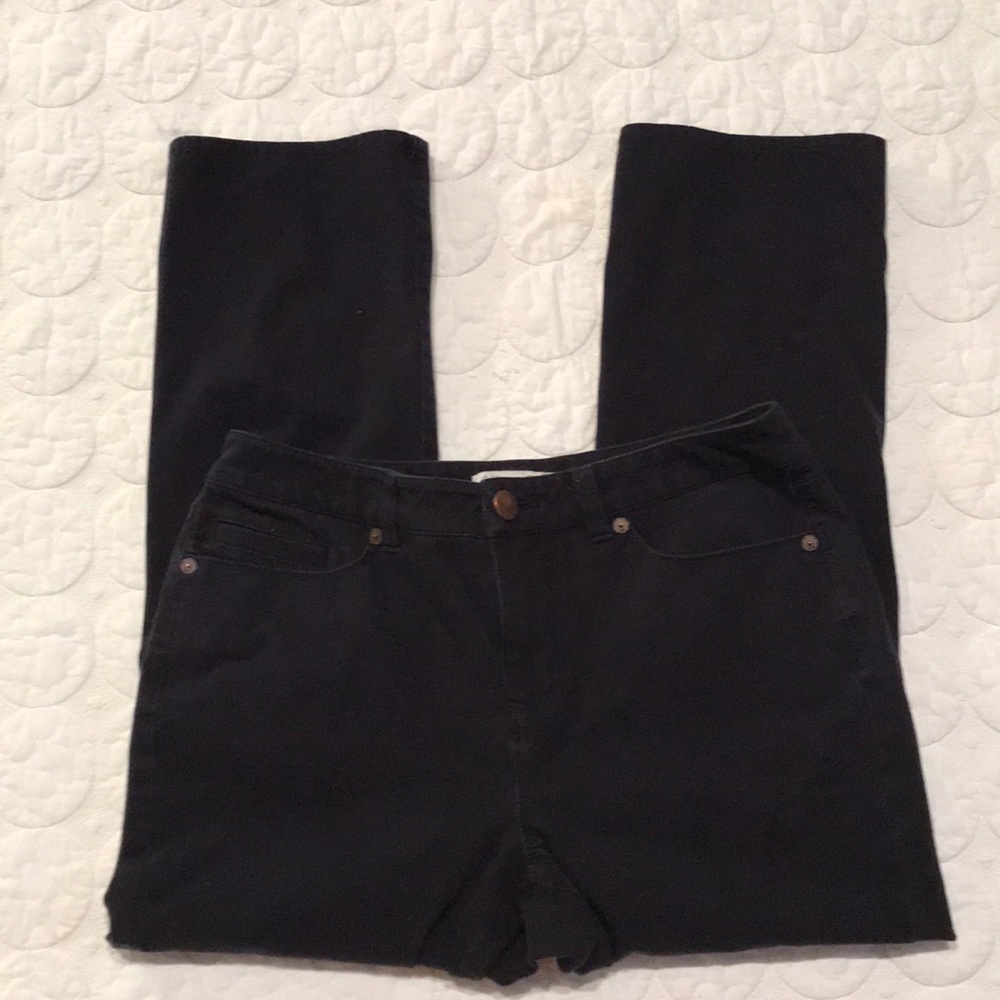 {Coldwater Creek} Natural Fit Kick Crop Pants 8 - Picture 2 of 7